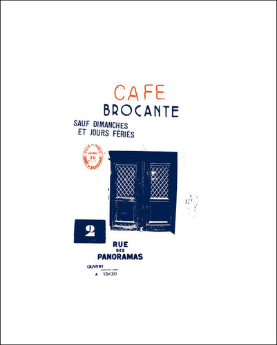Affiche 'Café Brocante'