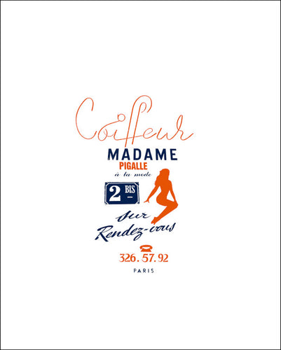 Affiche 'Coiffeur Madame'