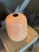 Grégoire Lemaire - Vase strié orange