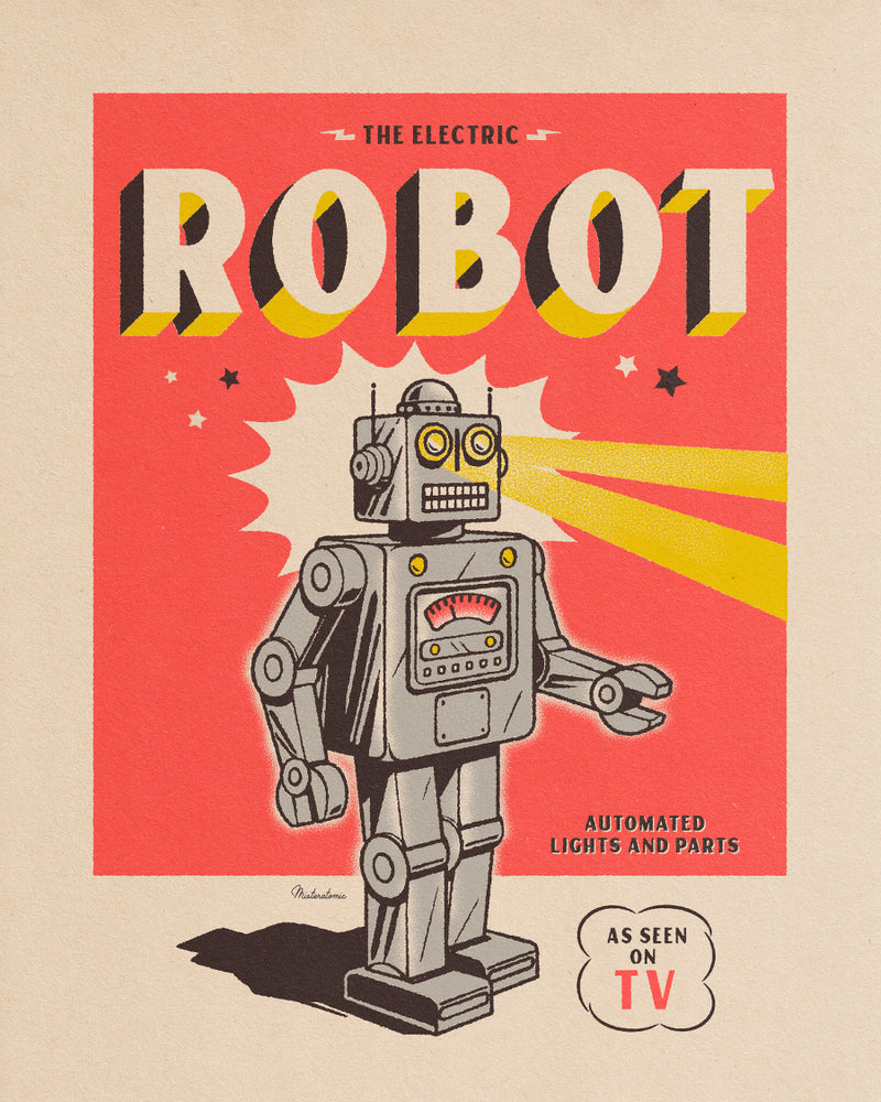 Poster for Sale avec l'œuvre « Un dessin numérique d'un robot » de  l'artiste Artistbot
