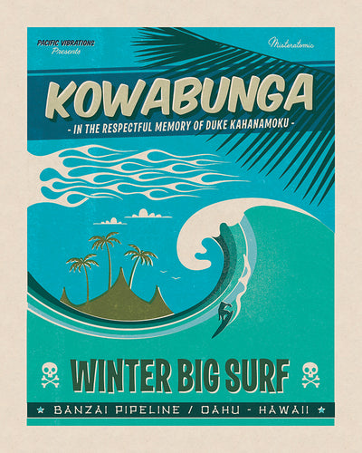 Affiche déco 'Kowabunga' - SOLD OUT