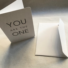 Carte double + enveloppe - You are the one - Le Typographe