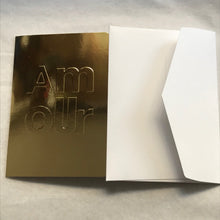 Carte double + enveloppe - Amour - Le Typographe