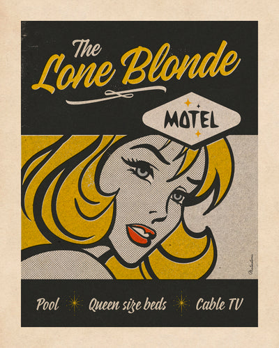 Affiche déco 'Lone Blonde'
