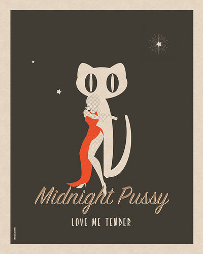 Affiche déco 'Midnight Pussy'
