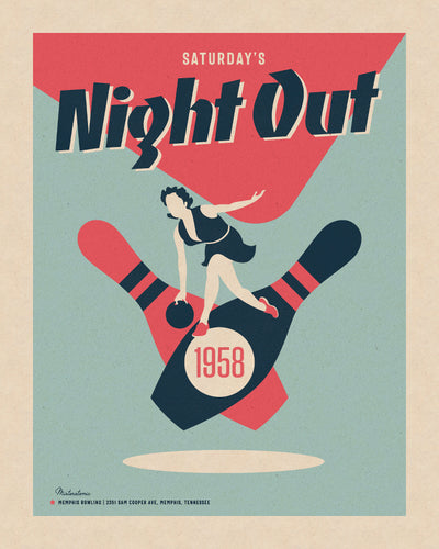 Affiche déco 'Night Out'