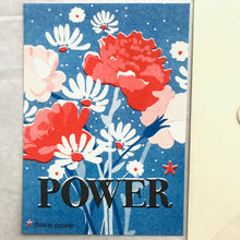 Carte + enveloppe - Flower power - Pied de Poule