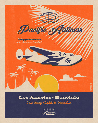 Affiche déco 'Pacific Airliners' - SOLD OUT