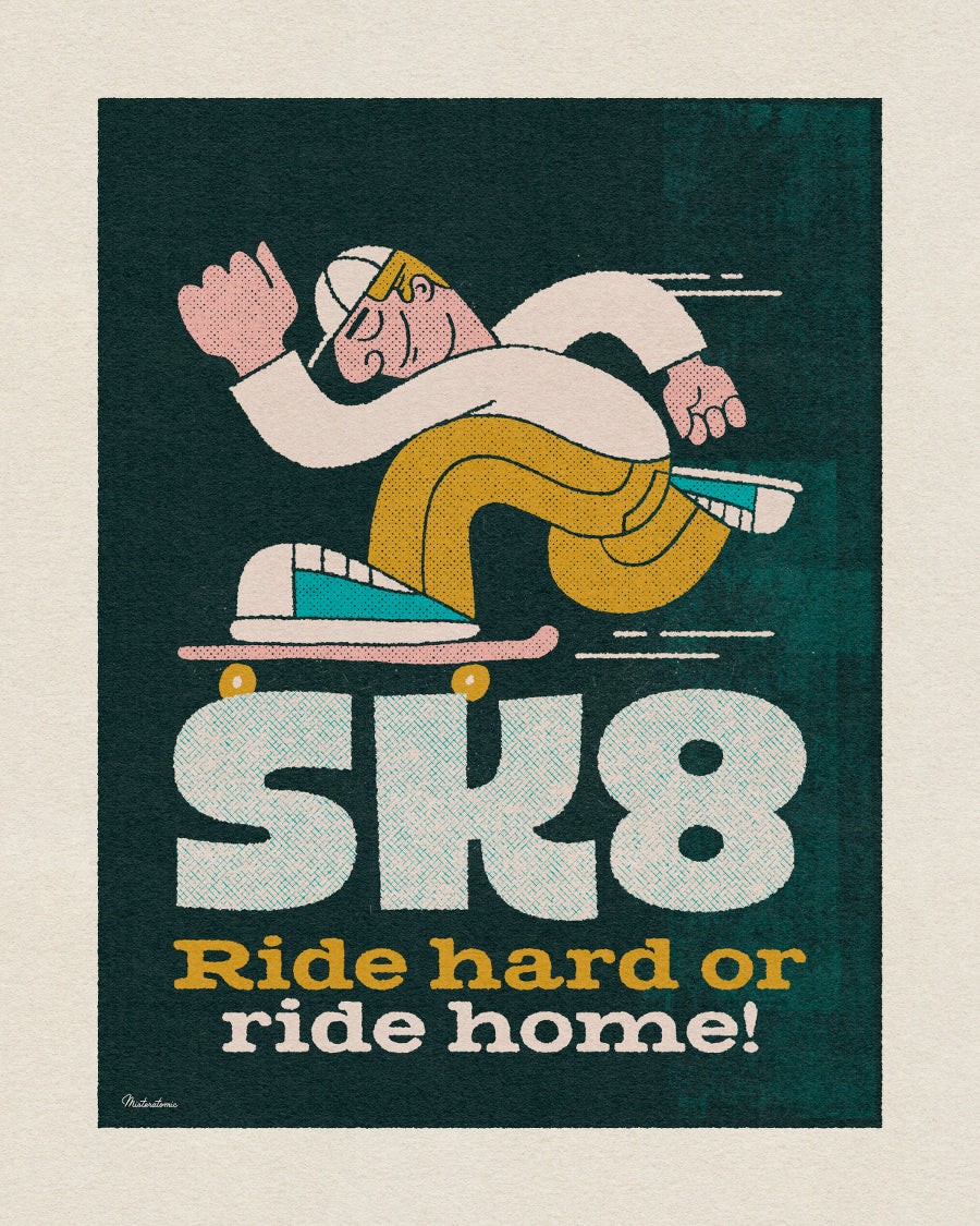 Affiche déco 'SK8'