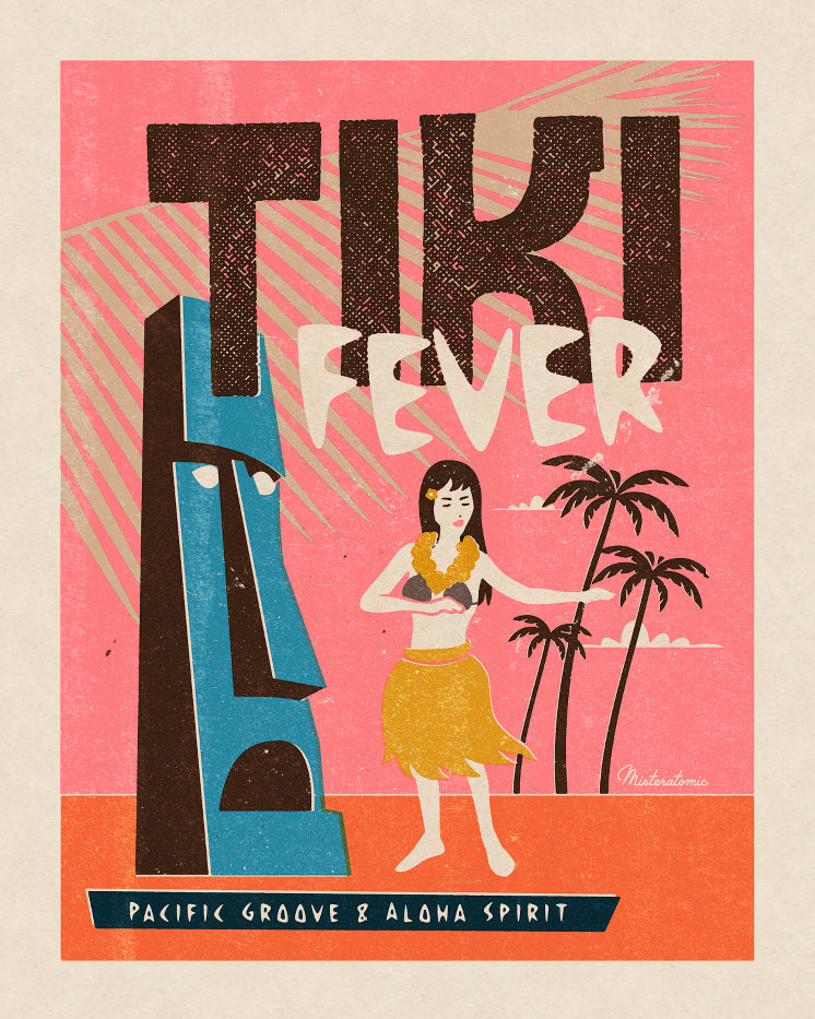 Affiche déco 'Tiki Fever'