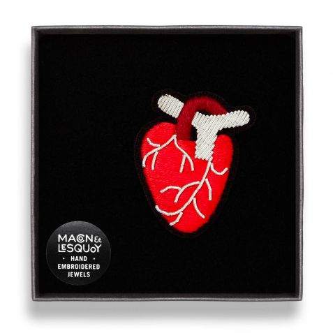 Broche Macon & Lesquoy 'Coeur anatomique'